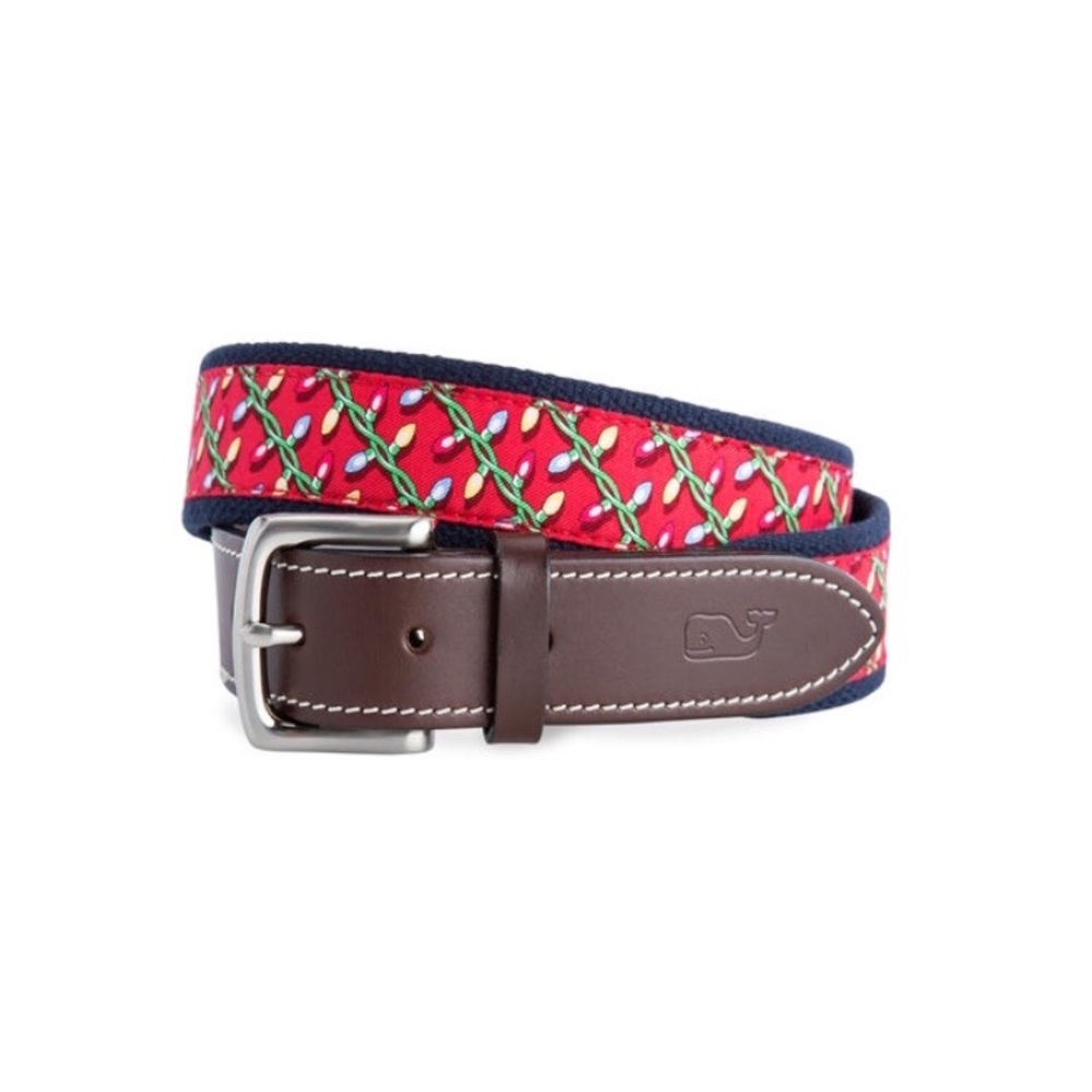 Vineyard Vines Holiday Lights Belt Men’s size 36🎄